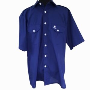 Hawaii HONOLULU Tori Richard Navy Shirt VTG (L)